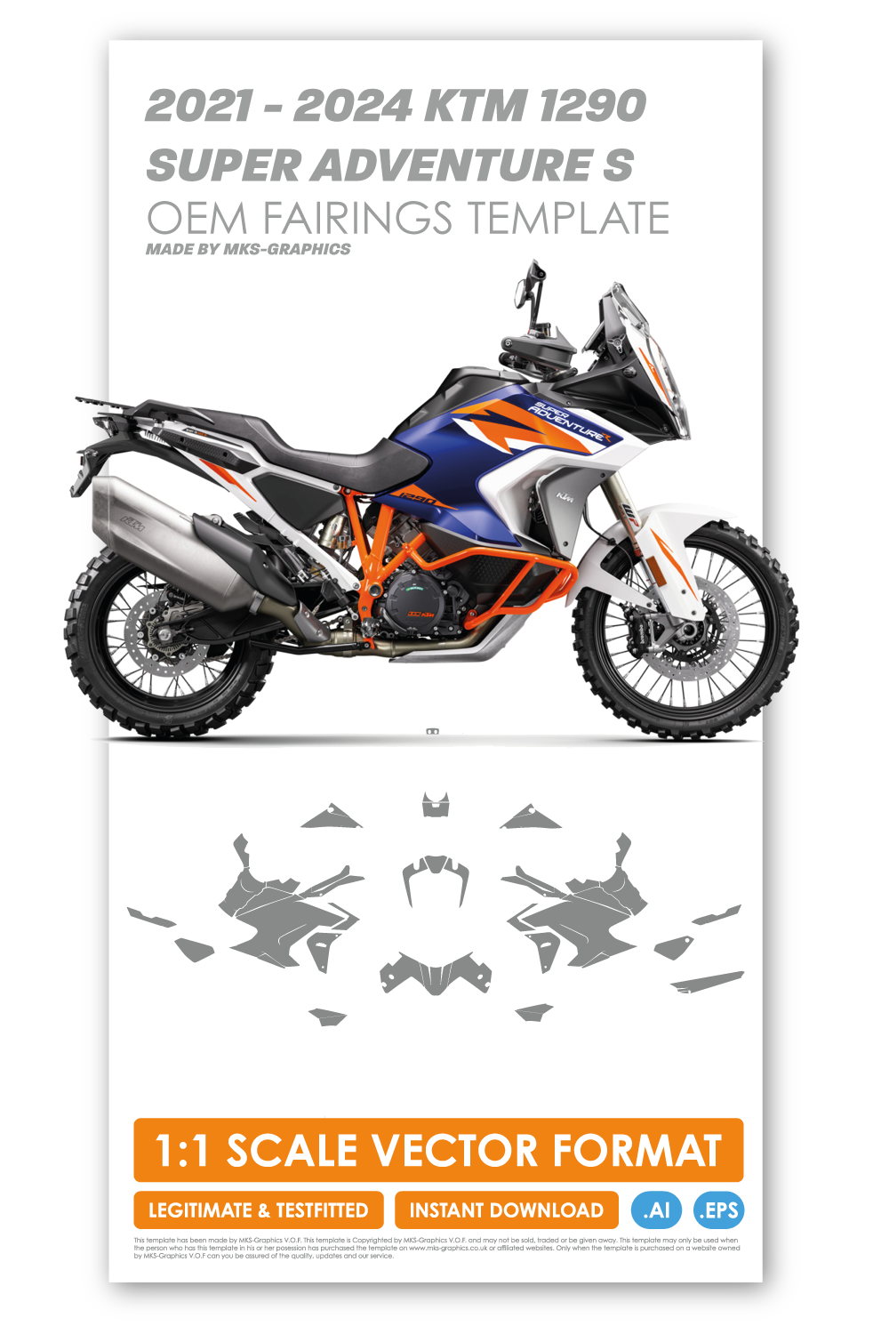 KTM 1290 SUPER ADVENTURE S (NOT R!) 2021 - 2022 - 2023 - 2024