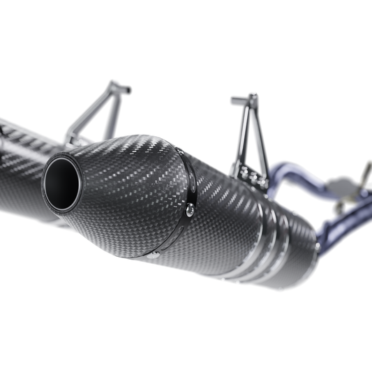 DVR TWIN-EXHAUST SETUP FOR DIRTBIKES 3D MODEL (.OBJ AND .BLEND)