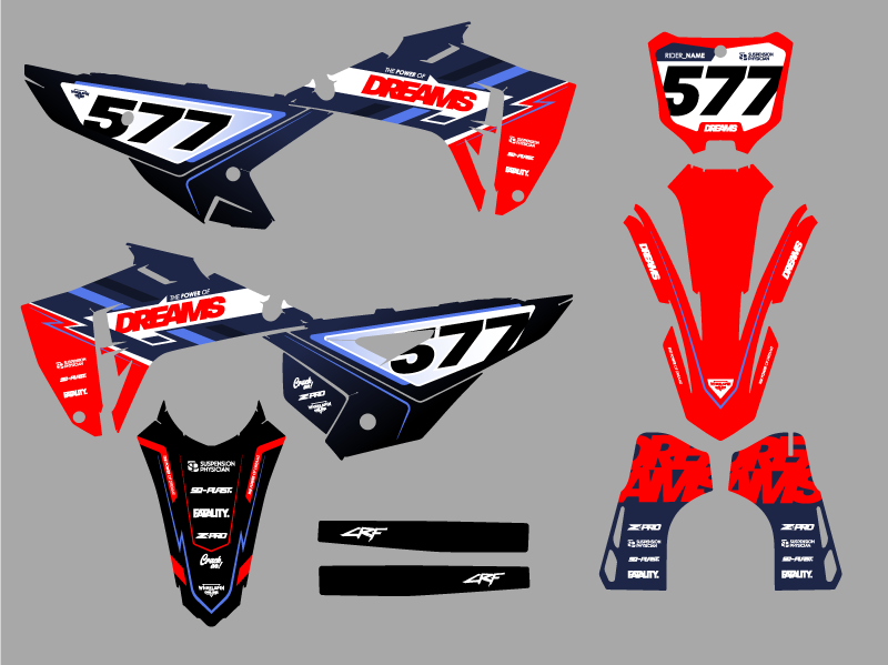 HONDA - DREAMS - PRE-MADE DESIGN (HONDA CRF450R 2025)