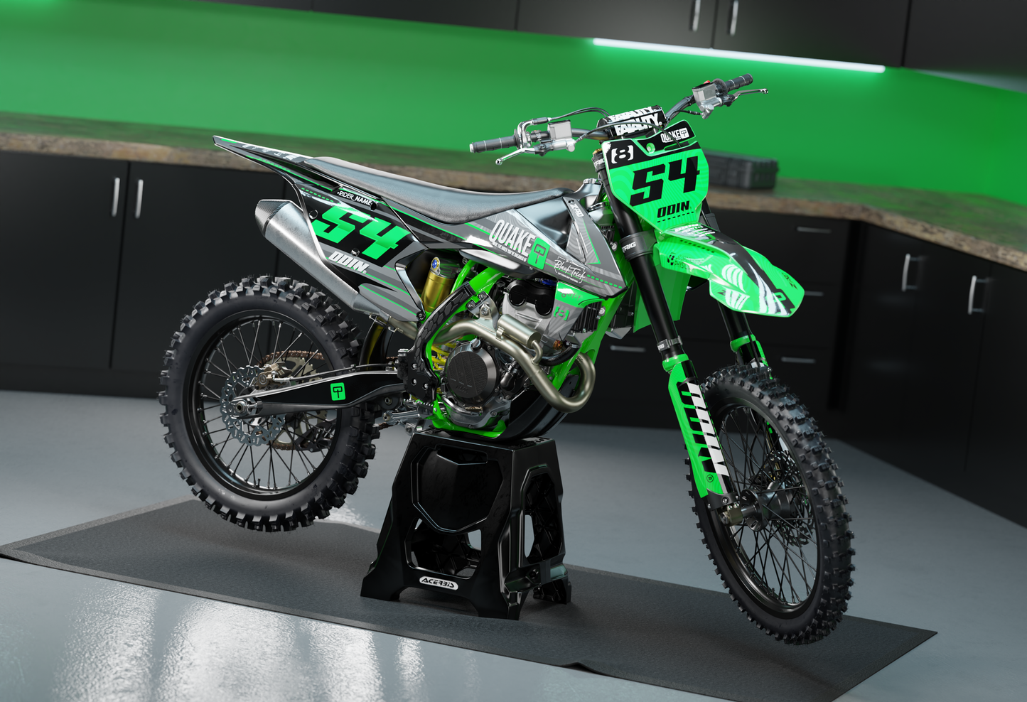 KTM - GREEN STUFF - PRE-MADE DESIGN (KTM - SX - SXF 2016 - 2017 - 2018)