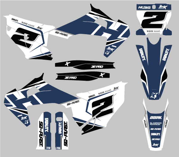 HUSQVARNA - ACE-2 - PRE-MADE DESIGN (HUSQVARNA TC/FC 125+ 2019 - 2020 - 2021)