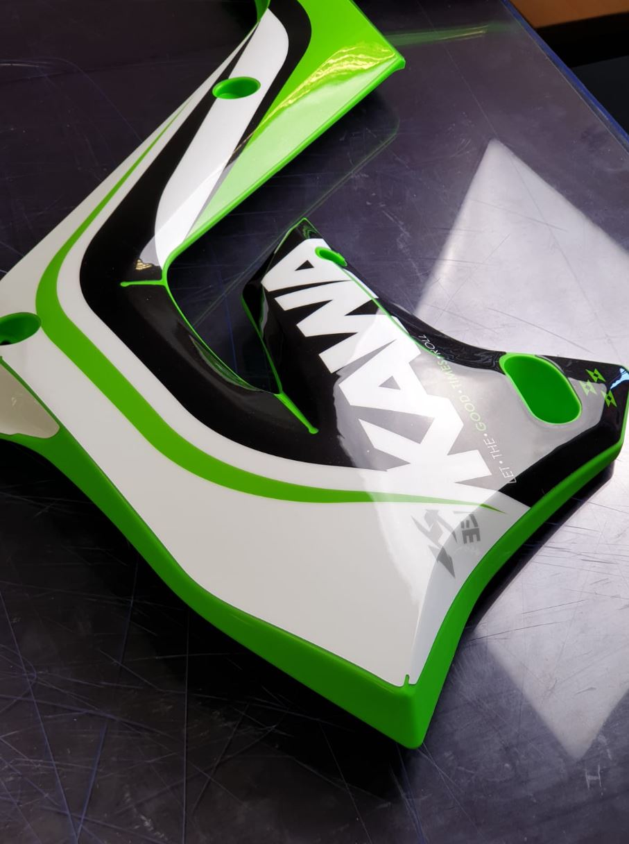 KAWASAKI KX125, KX250 POLISPORT RESTYLE 2003 TO 2008 TEMPLATE