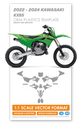 Kit Carénage UFO Plast Noir Pour Kawasaki KX 85 (2022-2024) - Ensemble De Pièces De Remplacement - 4