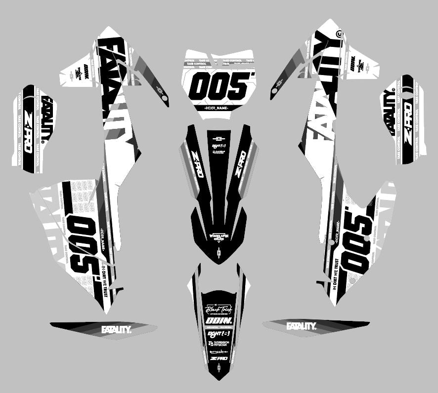 KTM - NOIR - PRE-MADE DESIGN (KTM - SX - SXF 2016 - 2017 - 2018)
