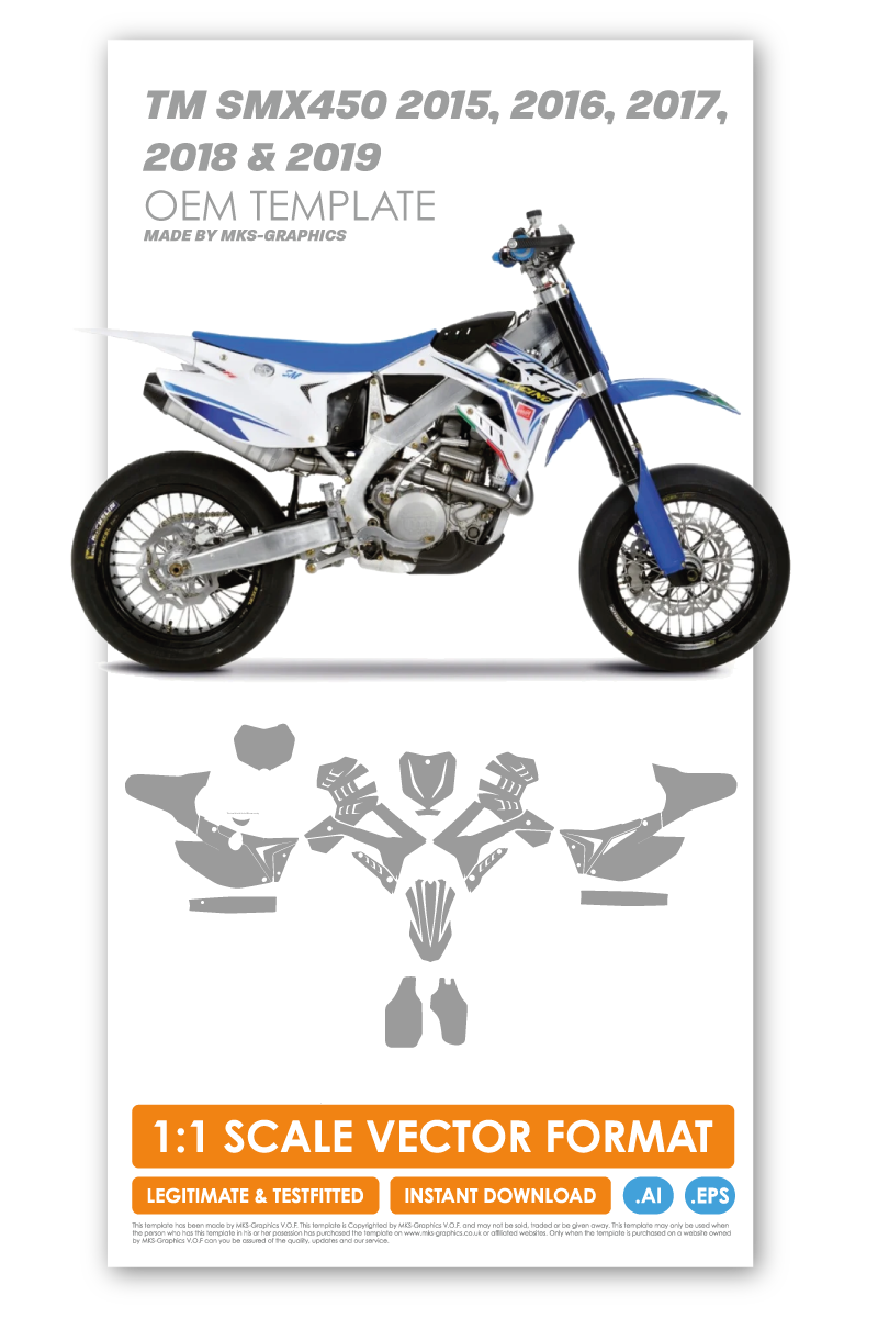 TM SMX450 2015, 2016, 2017, 2018 & 2019 TEMPLATE
