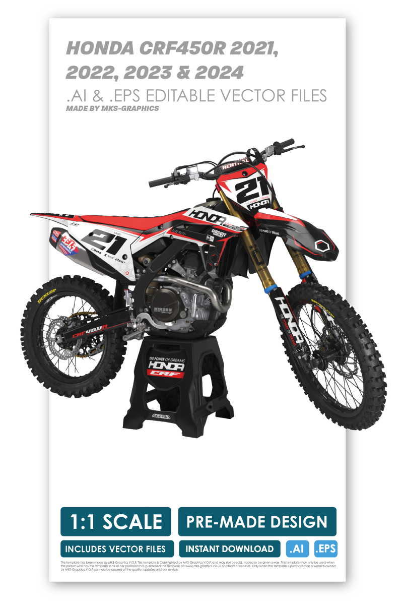 HONDA - PROXIMA - PRE-MADE DESIGN (HONDA CRF450R 2021 - 2022 - 2023 - 2024)