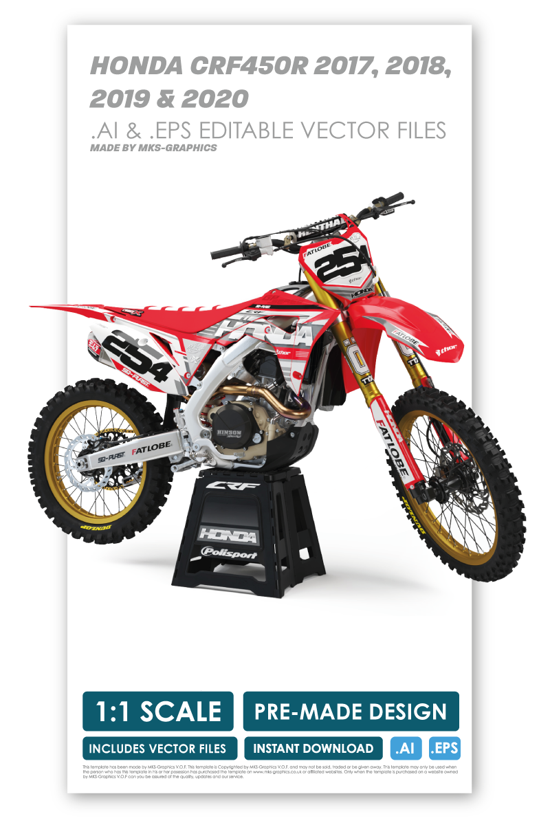 HONDA - REDEEMER - PRE-MADE DESIGN (HONDA CRF450R 2017 - 2018 - 2019 - 2020)