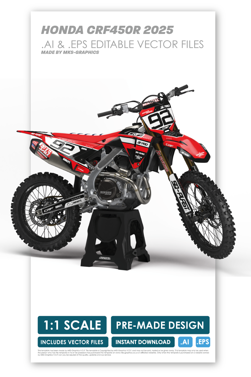 HONDA - TERMINAL - PRE-MADE DESIGN (HONDA CRF450R 2025)