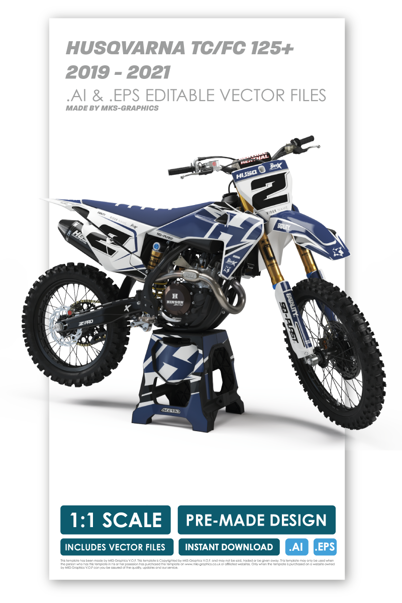 HUSQVARNA - ACE-2 - PRE-MADE DESIGN (HUSQVARNA TC/FC 125+ 2019 - 2020 - 2021)