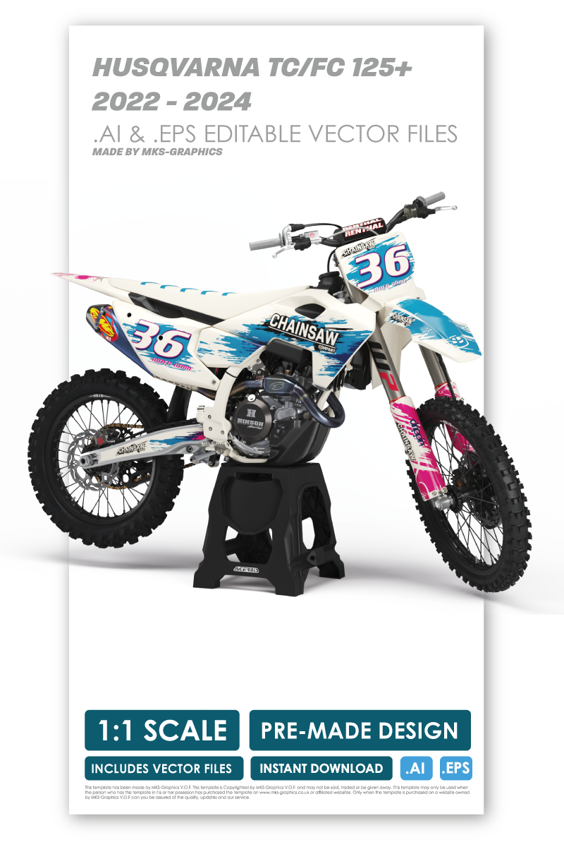 HUSQVARNA - CHAINSAW - PRE-MADE DESIGN (HUSQVARNA TC/FC 125+ 2022 - 2023 - 2024)
