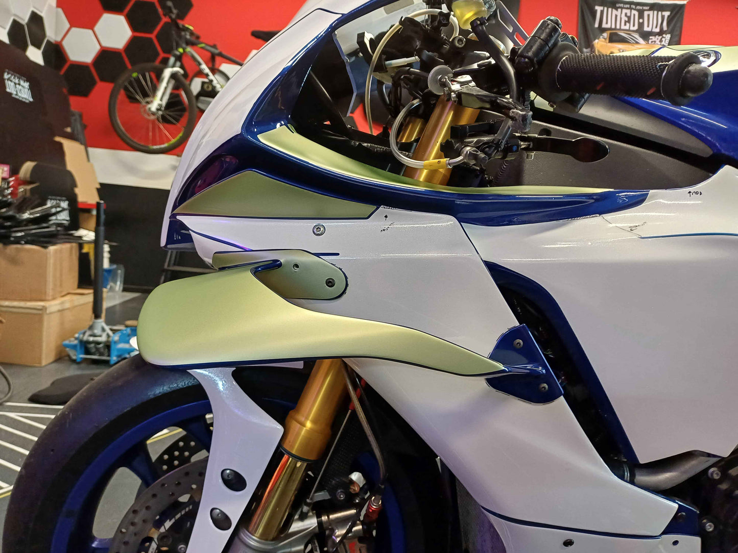 YAMAHA R1 2020, 2021, 2022 GYTR RACING FAIRINGS WITH GYTR WINGS AND YART TANKCOVER TEMPLATE (ALSO FITS 2023, 2024 AND 2025!)