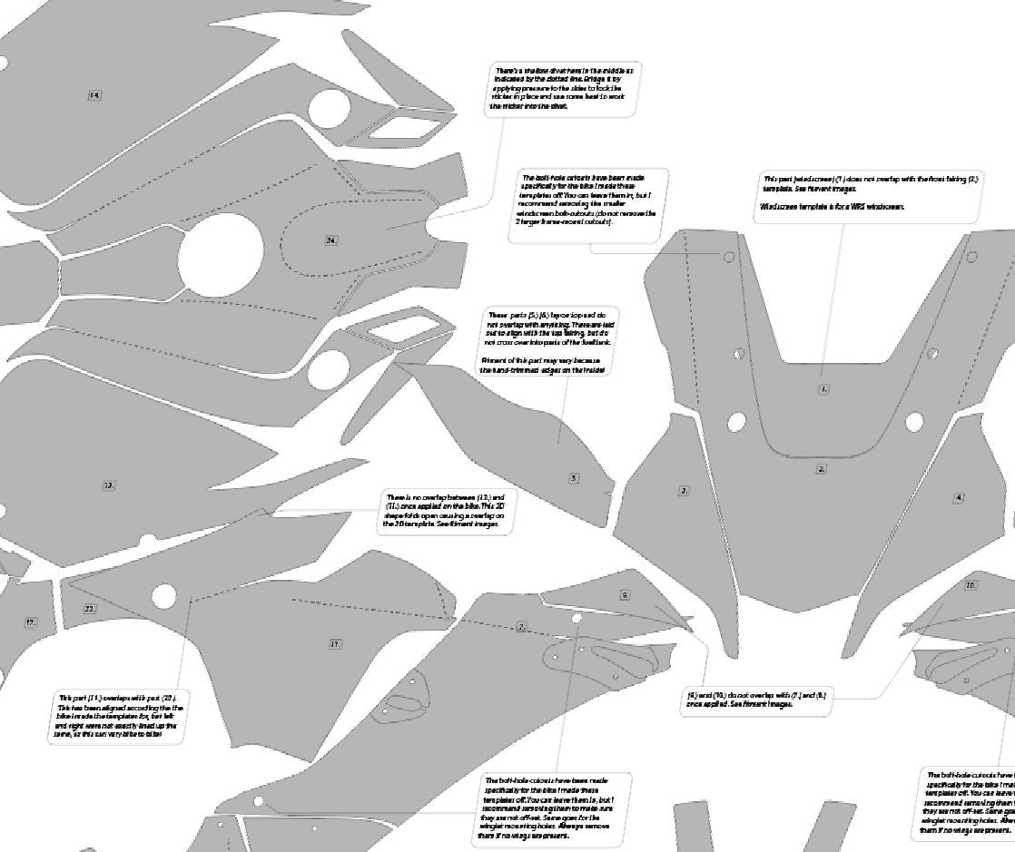 YAMAHA R1 2020, 2021, 2022 GYTR RACING FAIRINGS WITH GYTR WINGS AND YART TANKCOVER TEMPLATE (ALSO FITS 2023, 2024 AND 2025!)