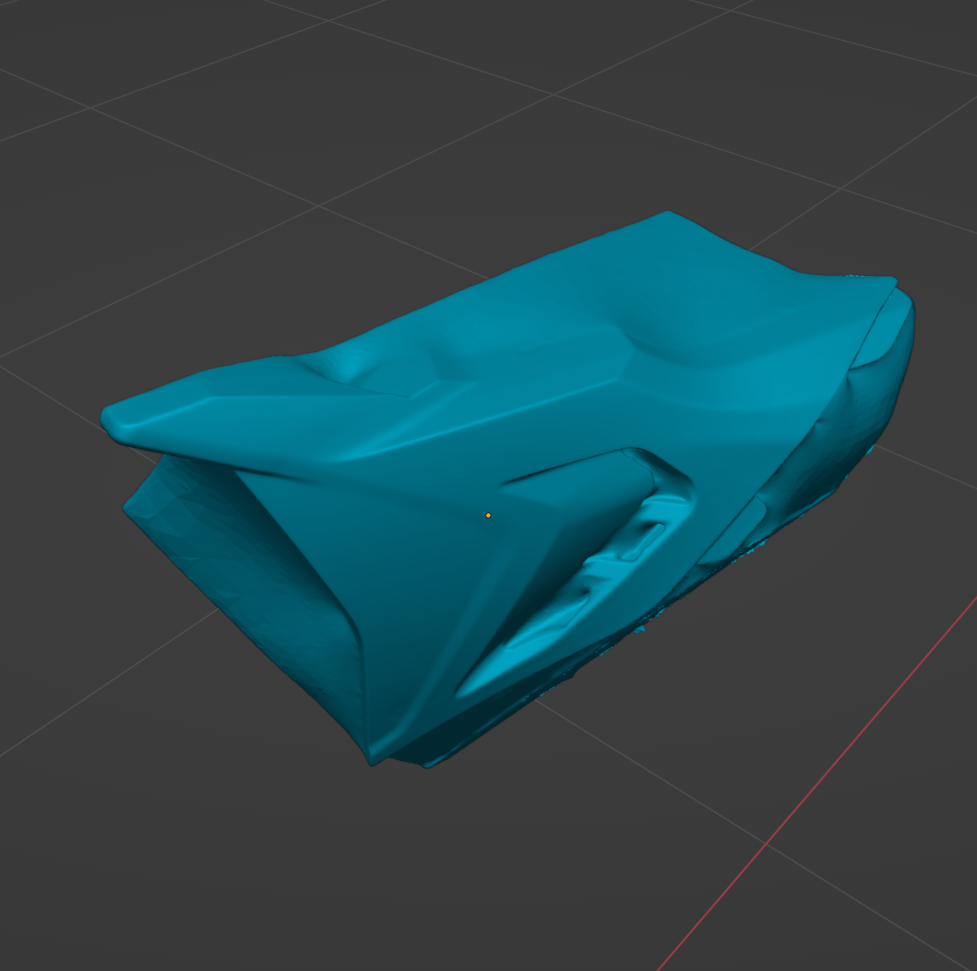 2023 KTM SXF450/250 LEFT AIRFILTER COVER WITH HOLE 3D SCAN (.BLEND, .OBJ)