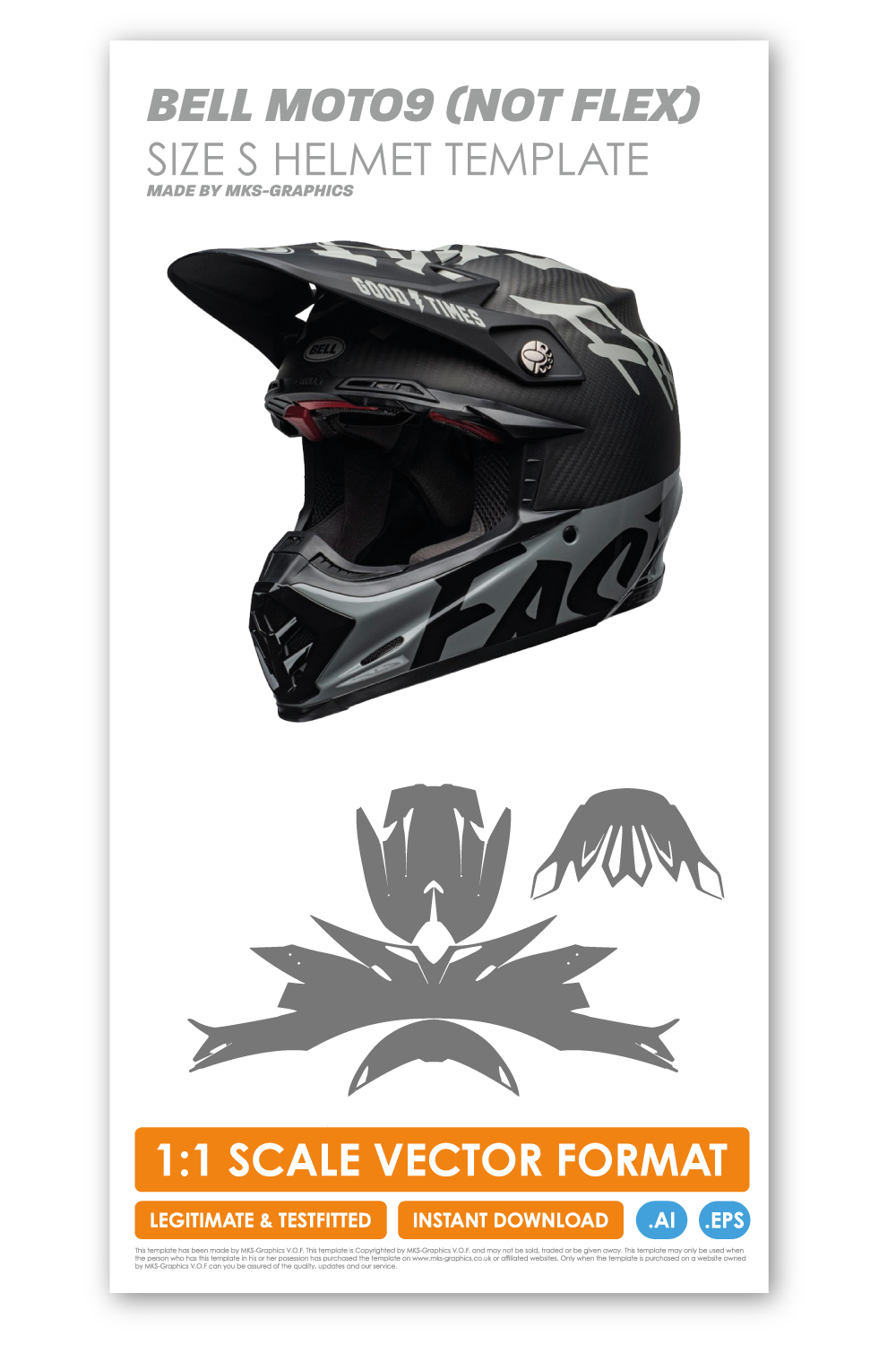 BELL MOTO 9 (SIZE SMALL) TEMPLATE – MKS-Graphics