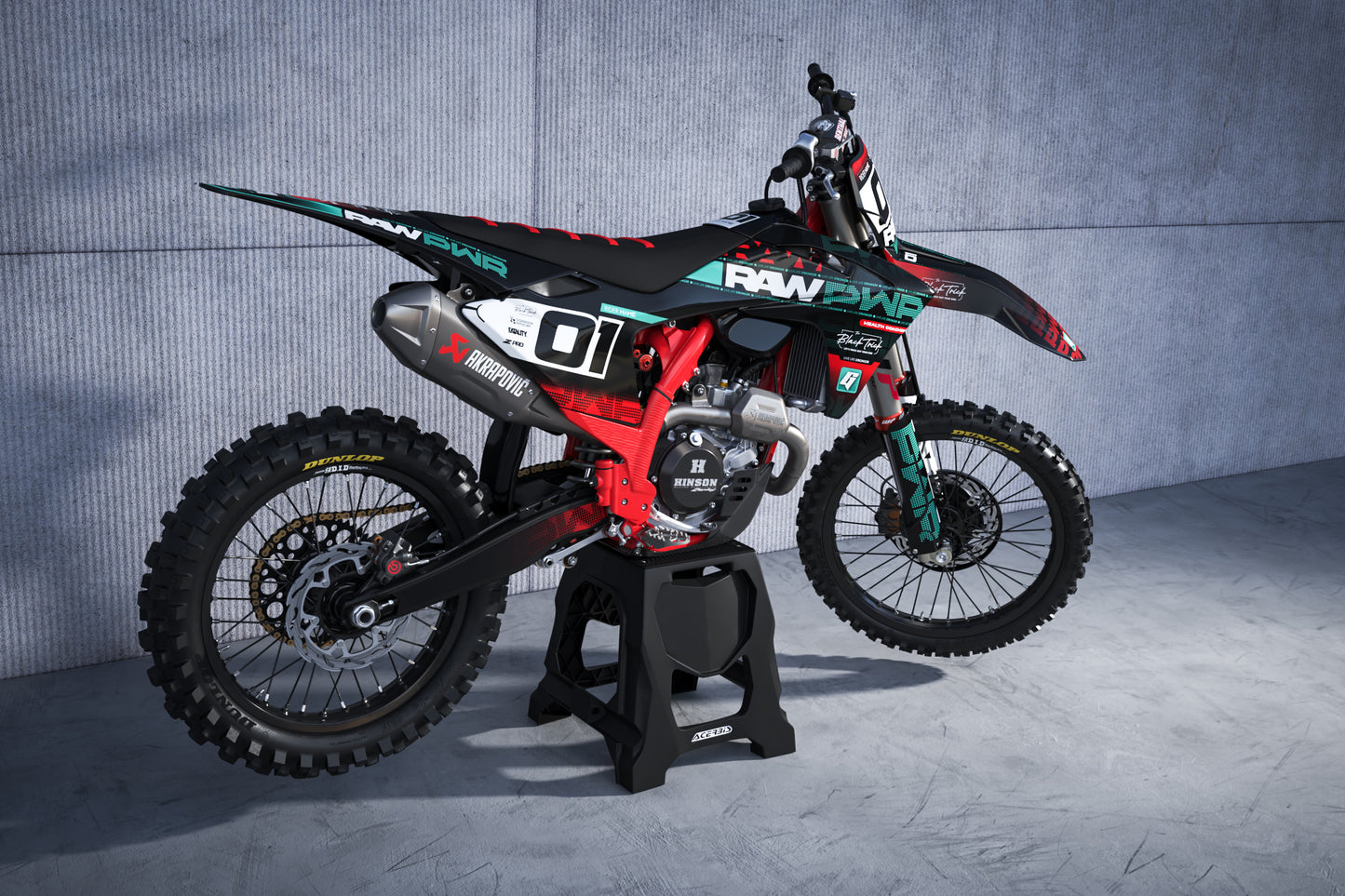 GASGAS - RAW PWR - PRE-MADE DESIGN (GASGAS MC450F, MC350F, MC250F 2024)