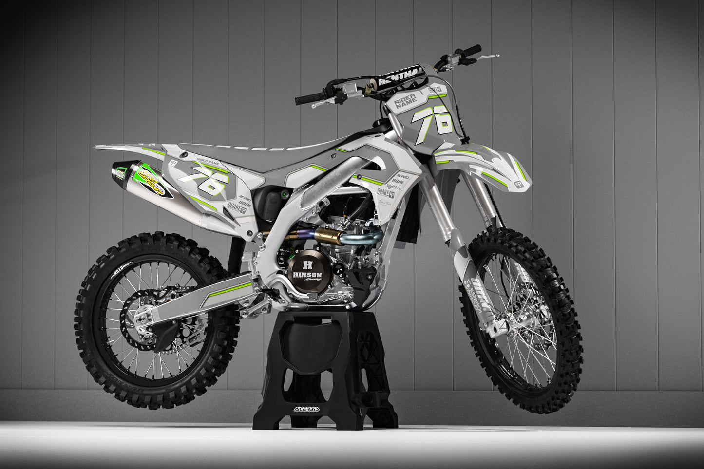 KAWASAKI - CYBORG - PRE-MADE DESIGN (KAWASAKI KX250F KX450F 2019 - 2020 - 2021 - 2022 - 2023 - 2024)
