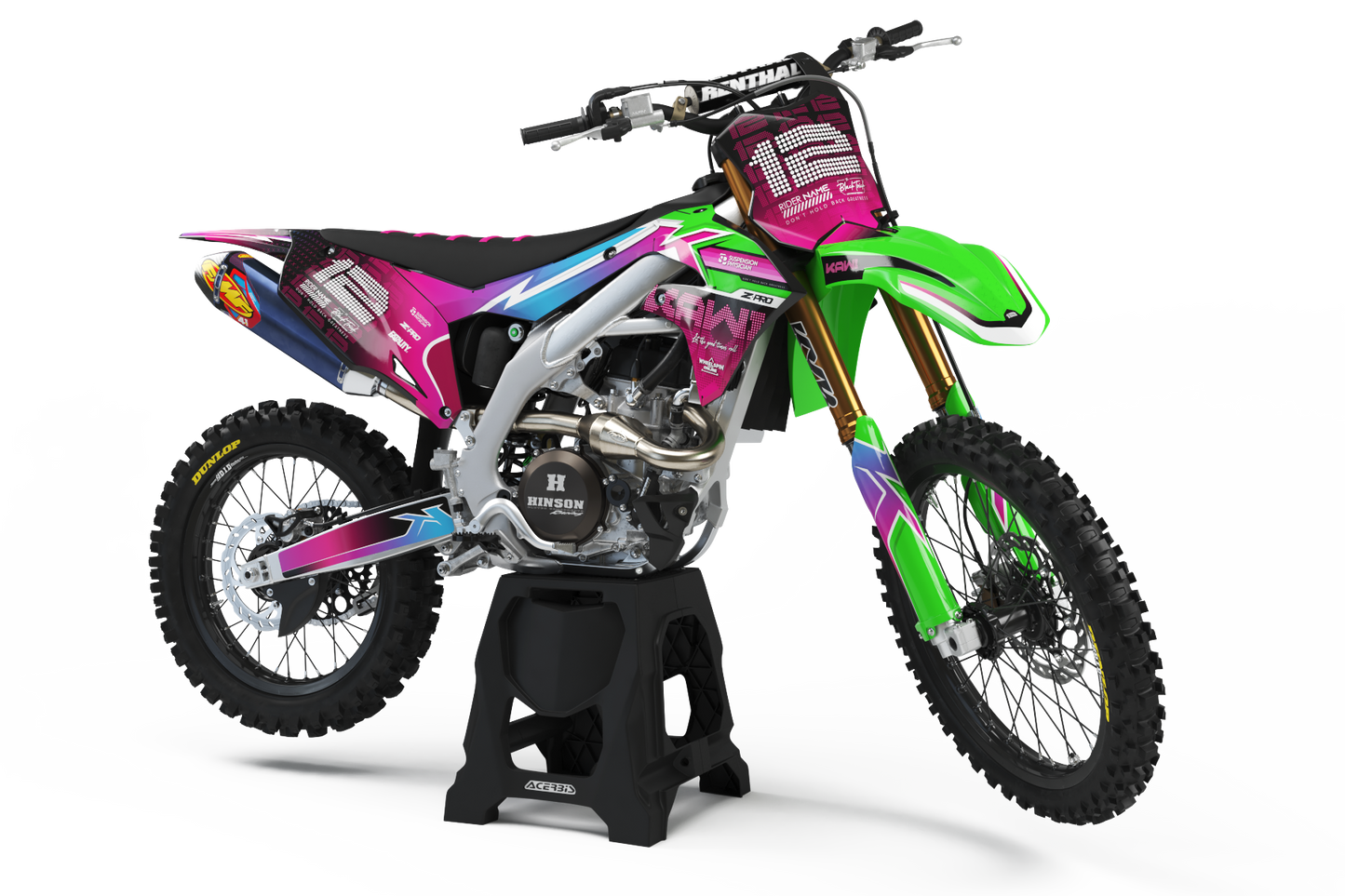 KAWASAKI - DISCO - PRE-MADE DESIGN (KAWASAKI KX250F KX450F 2019 - 2020 - 2021 - 2022 - 2023 - 2024)
