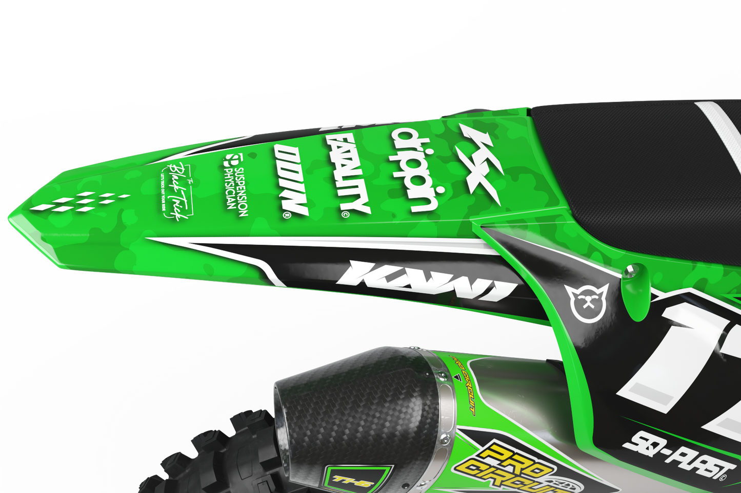 KAWASAKI - WARFARE - PRE-MADE DESIGN (KAWASAKI KX250F KX450F 2019 - 2020 - 2021 - 2022 - 2023 - 2024)