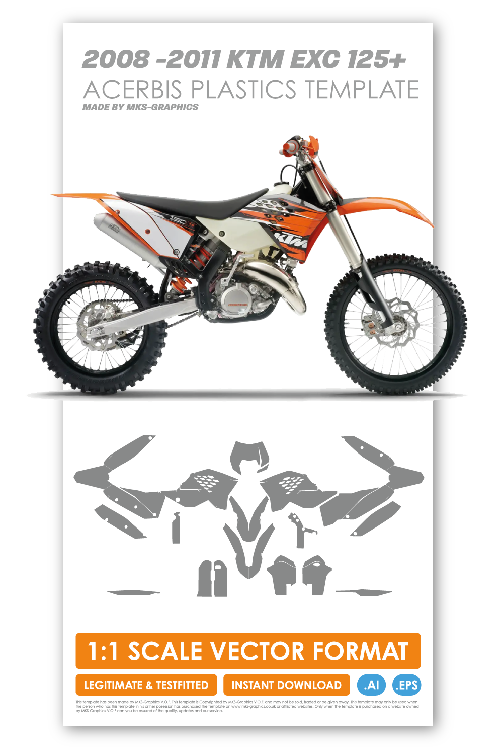 KTM Motocross Templates – MKS-Graphics