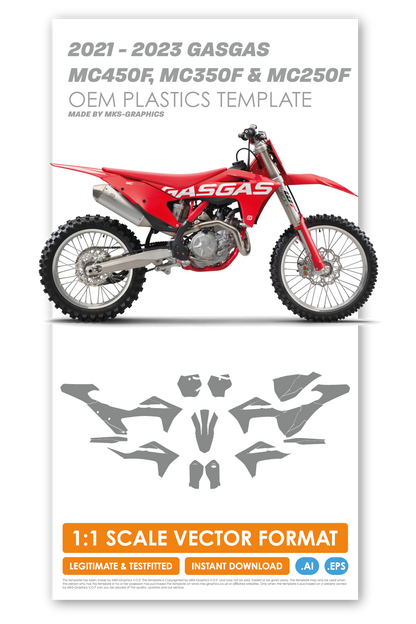 GASGAS MC450F, MC350F, MC250F 2021, 2022 & 2023