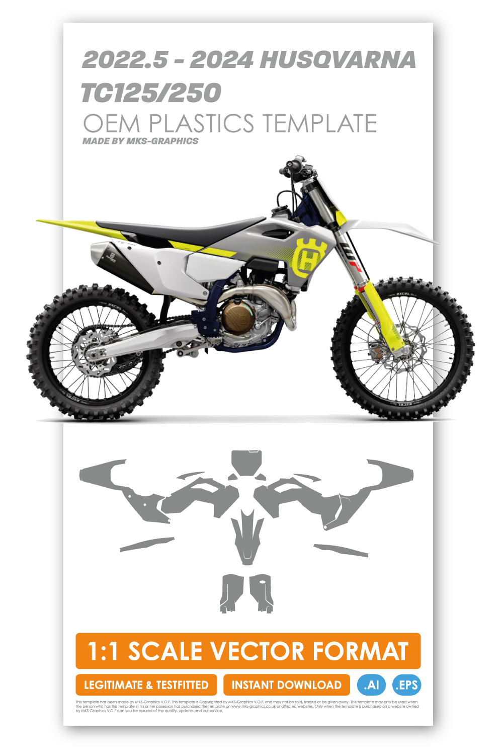 HUSQVARNA TC 125 & 250 2023 - 2024 TEMPLATE