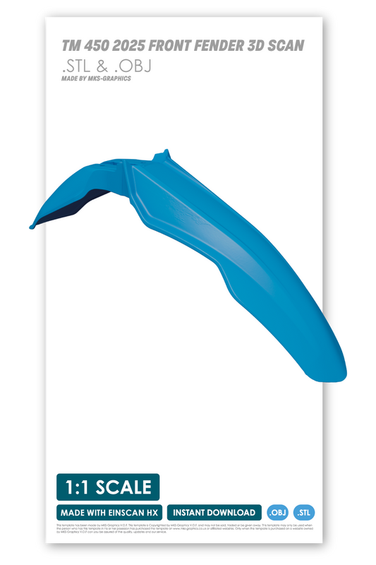TM 4T 450Fi ES SMR FRONT FENDER (2022 to 2026) (.OBJ & .STL)