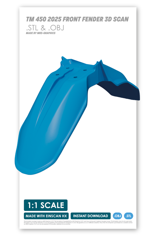 TM 4T 450Fi ES SMR FRONT FENDER (2022 to 2026) (.OBJ & .STL)