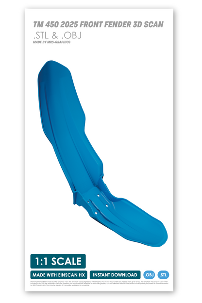 TM 4T 450Fi ES SMR FRONT FENDER (2022 to 2026) (.OBJ & .STL)