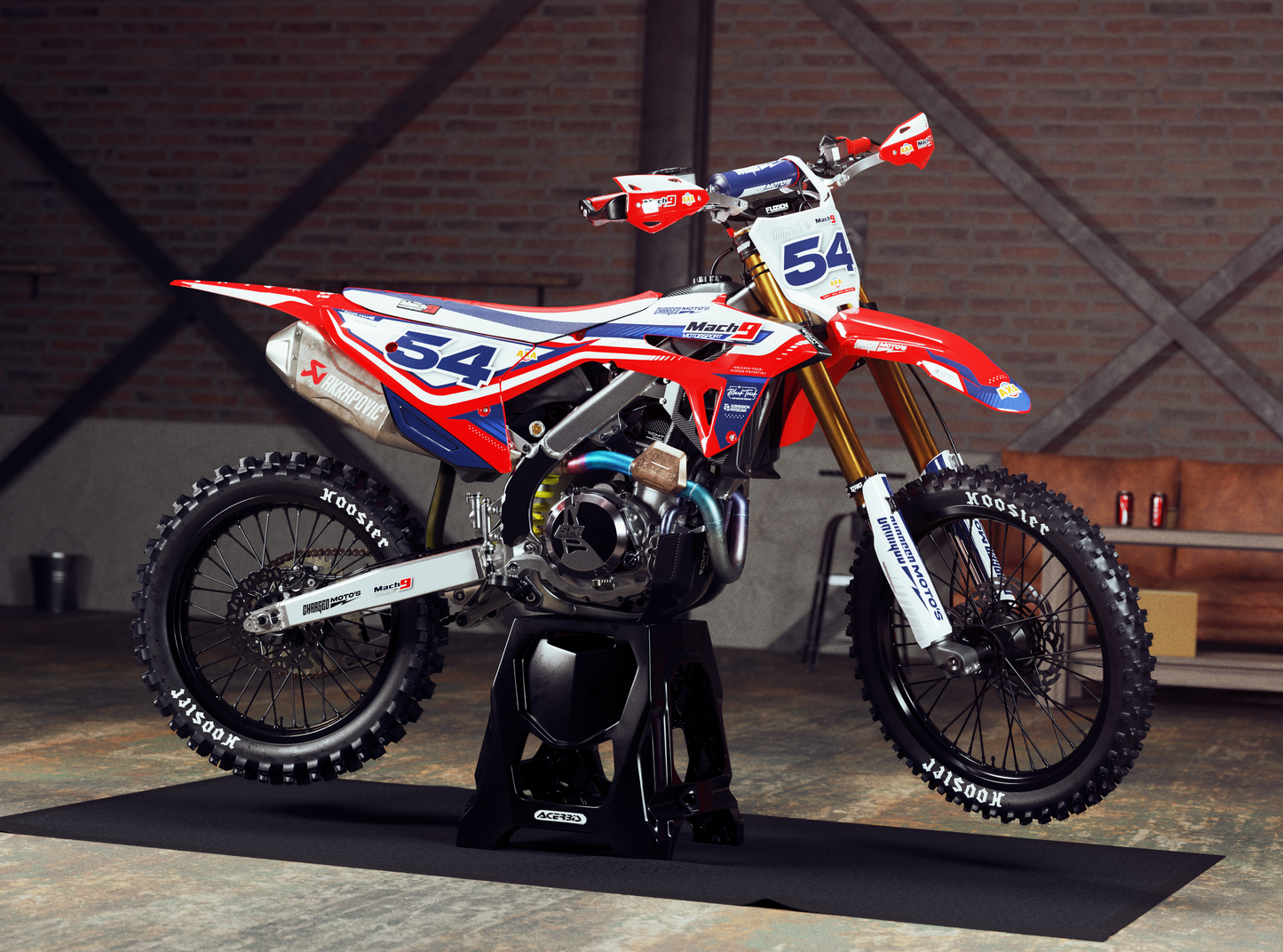 HONDA - CHARGED - PRE-MADE DESIGN (HONDA CRF450R 2021 - 2022 - 2023 - 2024)