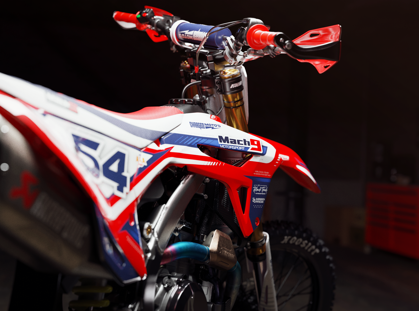 HONDA - CHARGED - PRE-MADE DESIGN (HONDA CRF450R 2021 - 2022 - 2023 - 2024)