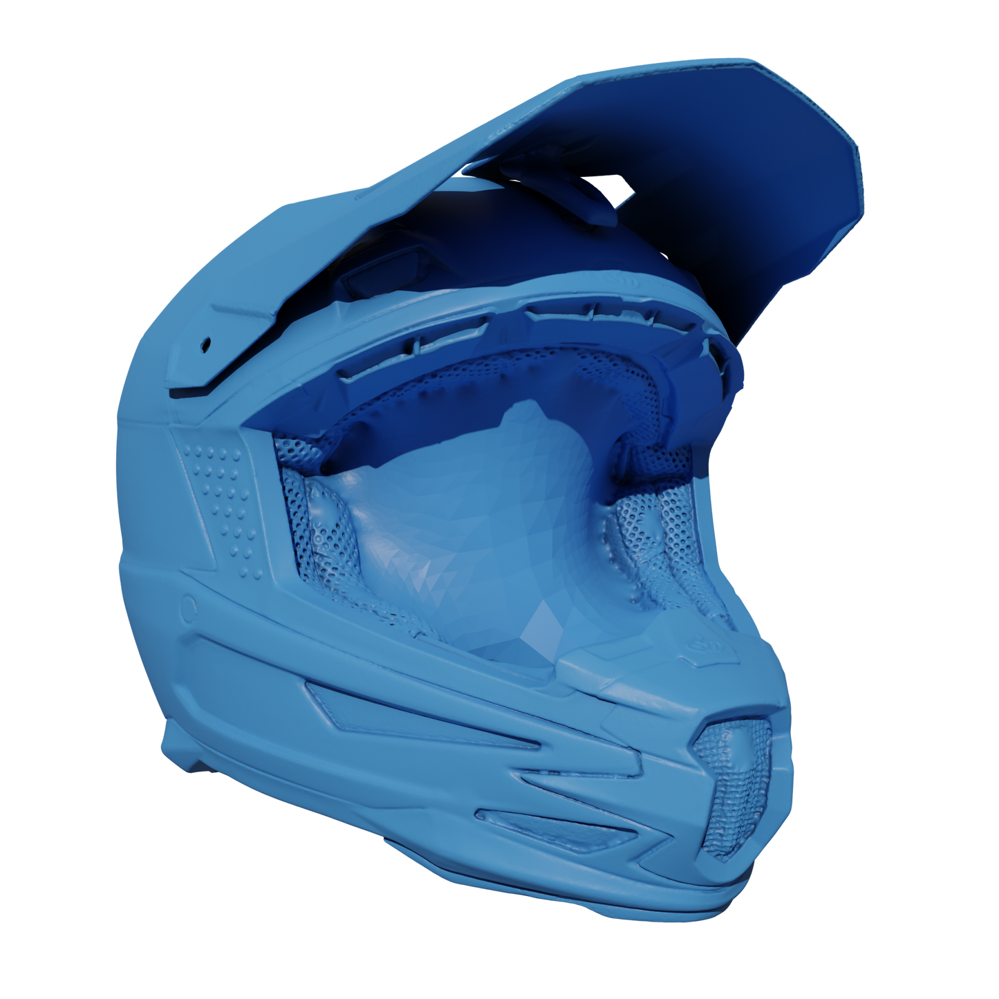 6D ATB-1 SIZE M HELMET INCLUDING VISOR (SEPARATE) 3D SCAN (.OBJ AND .STL)