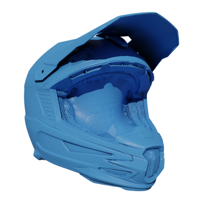 6D ATB-1 SIZE M HELMET INCLUDING VISOR (SEPARATE) 3D SCAN (.OBJ AND .STL)