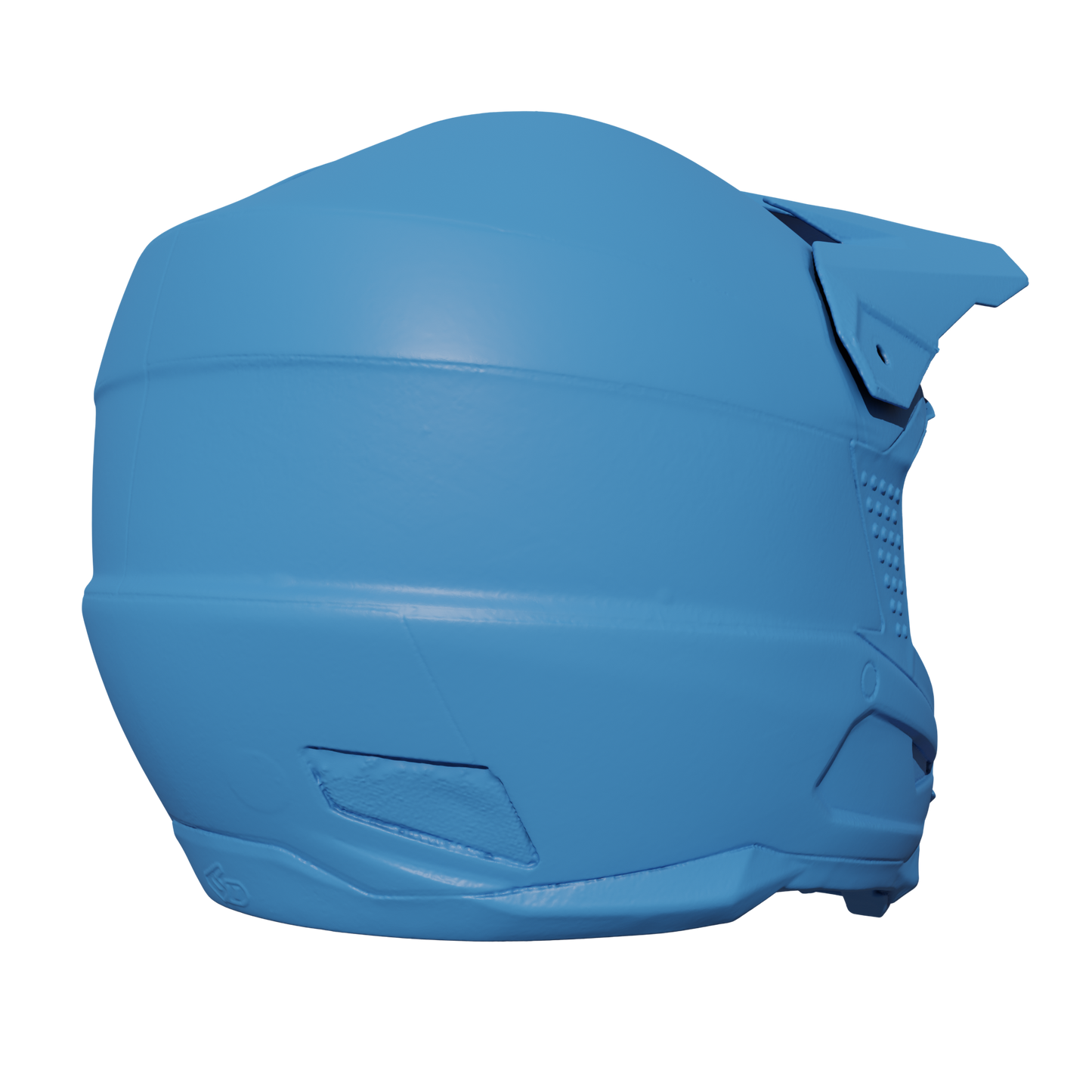 6D ATB-1 SIZE M HELMET INCLUDING VISOR (SEPARATE) 3D SCAN (.OBJ AND .STL)