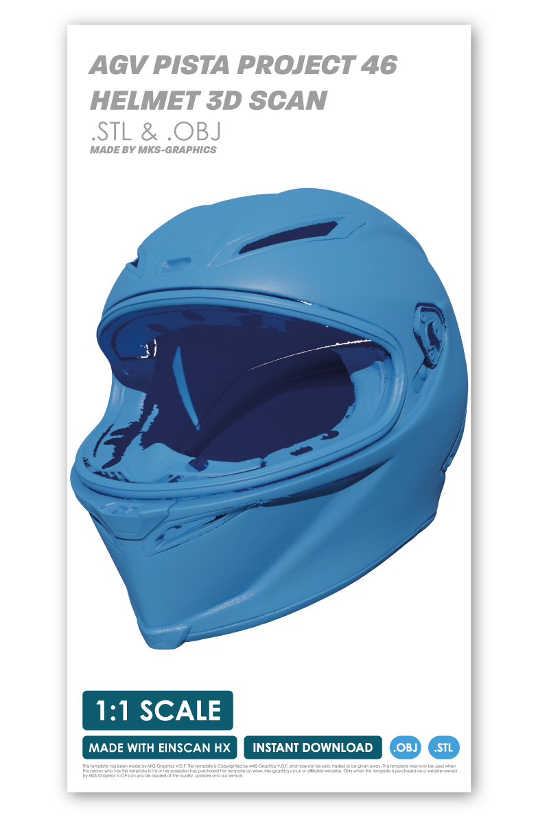 agv 46 project helmet price AGV PISTA PROJECT 46 HELMET 3D SCAN (.OBJ AND .STL) – MKS-Graphics