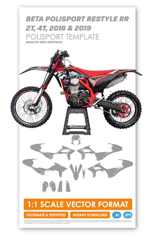 BETA POLISPORT RESTYLE 2T/4T RR 2018 & 2019 TEMPLATE