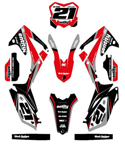 HONDA - ENTITY - PRE-MADE DESIGN (HONDA CRF450R 2009 - 2010 - 2011 - 2012)