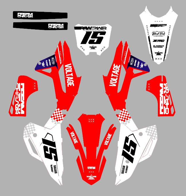 HONDA - FACTOR - PRE-MADE DESIGN (HONDA CRF450R 2021 - 2022 - 2023 - 2024)