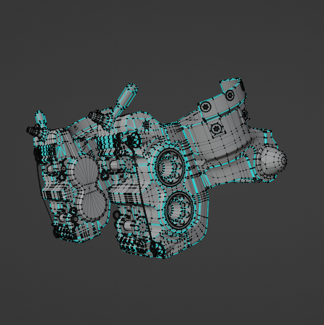 COBRA TWIN CALIPER BRAKE SETUP 3D MODEL (.OBJ AND .BLEND)