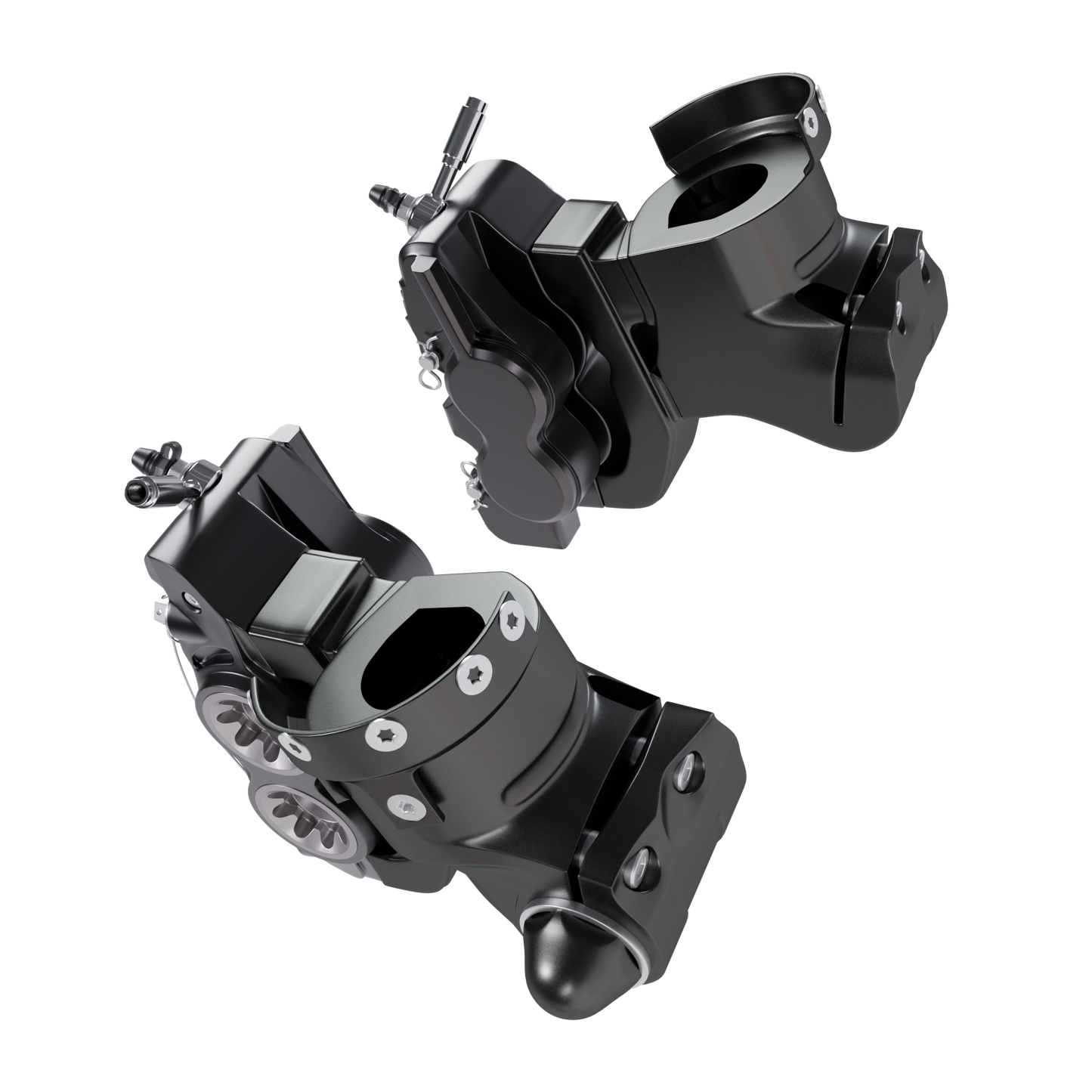 COBRA TWIN CALIPER BRAKE SETUP 3D MODEL (.OBJ AND .BLEND)