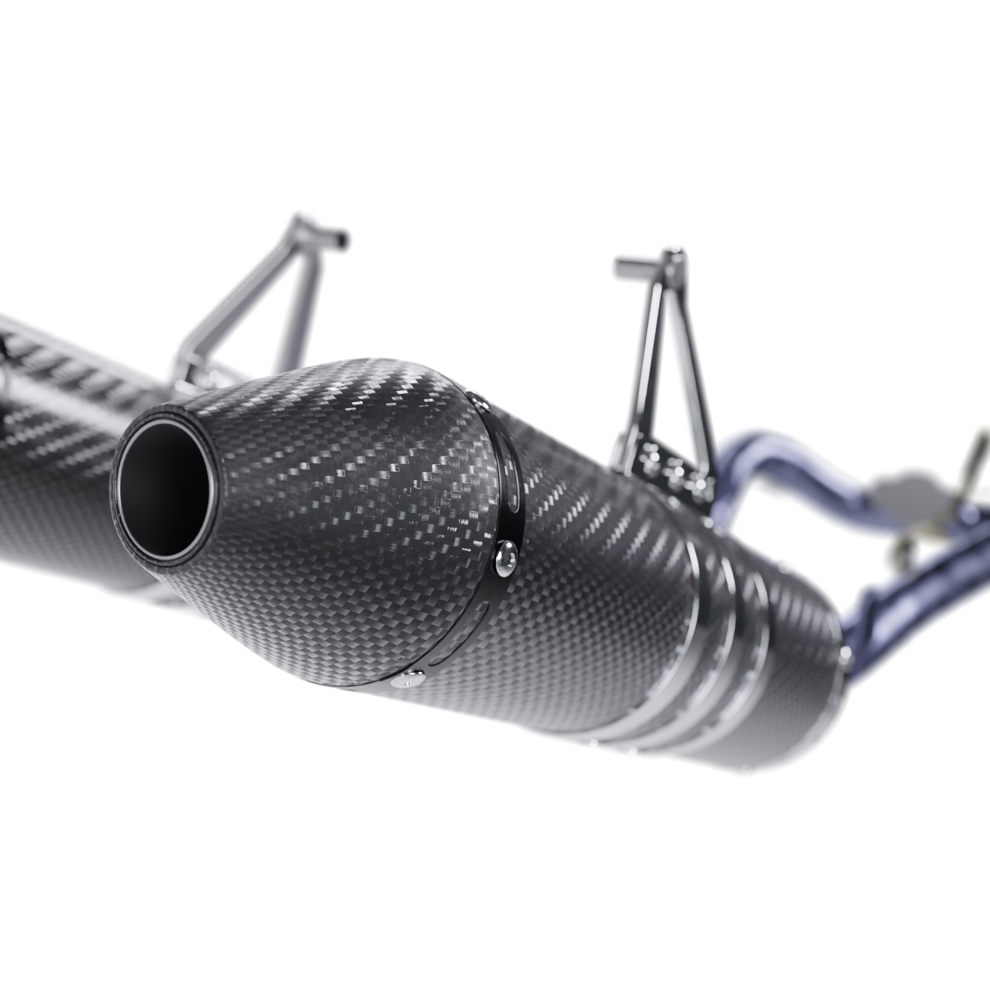 DVR TWIN-EXHAUST SETUP FOR DIRTBIKES 3D MODEL (.OBJ AND .BLEND)