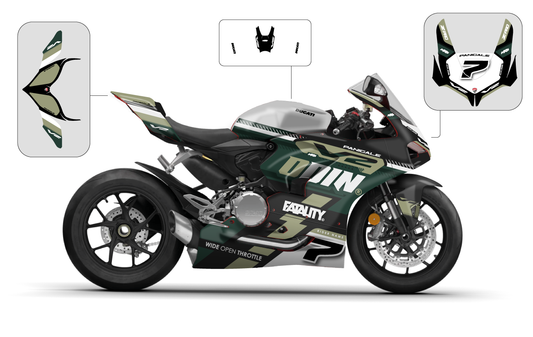 Ducati Panigale V2 2020 - 2024 Graphics-kit Design 1