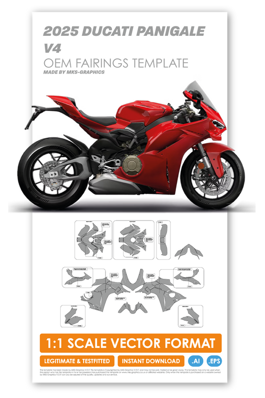 2025 DUCATI PANIGALE V4 FULL TEMPLATE (OEM FAIRINGS)