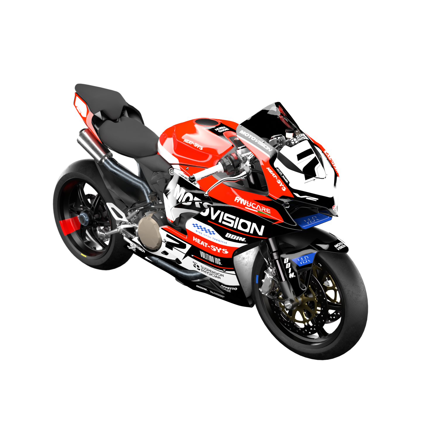 DUCATI PANIGALE V2 2020 - 2024 GRAPHICS-KIT DESIGN 1 VERSION 1