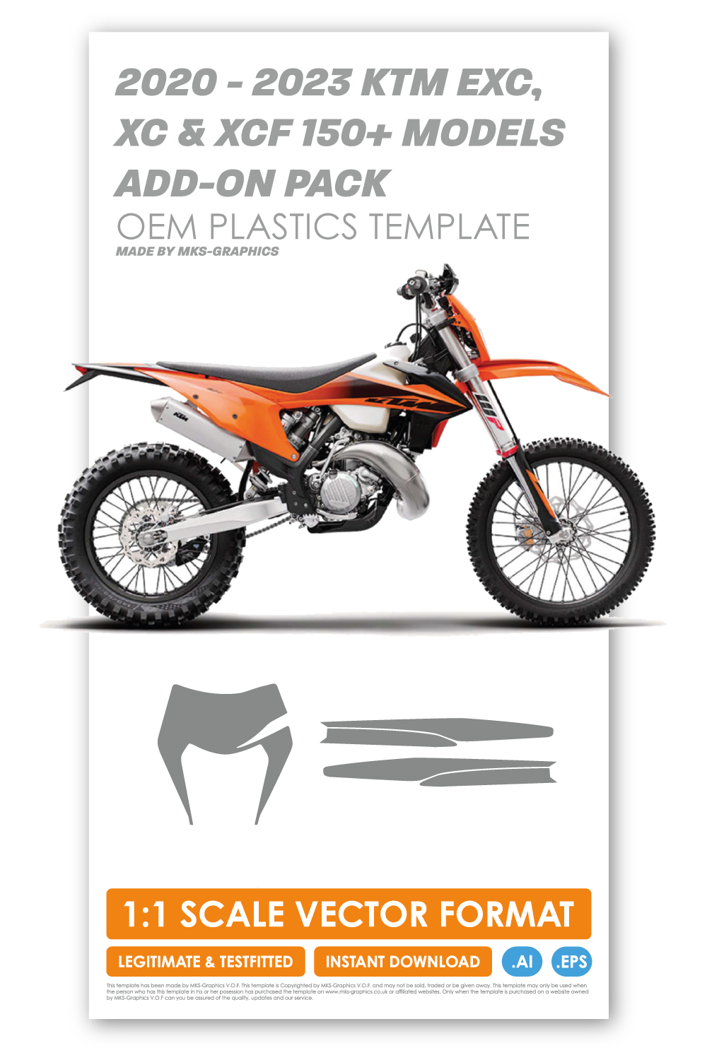 KTM 150, 250, 300, 350, 450 & 500 EXC, XC & XCF MODELS ADD-ON PACK. 2020 - 2021 - 2022 - 2023