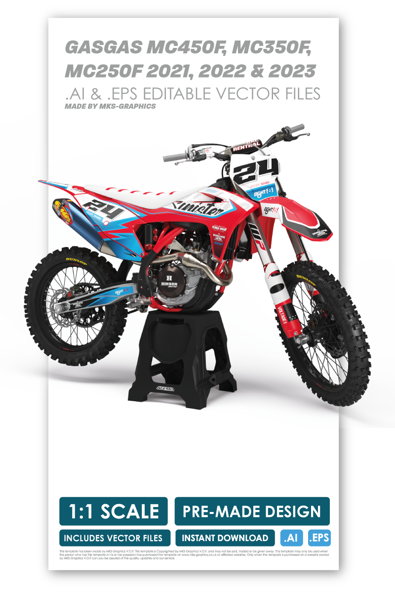 GASGAS - SOLITUDE - PRE-MADE DESIGN (GASGAS MC450F, MC350F,  MC250F 2021, 2022 & 2023)