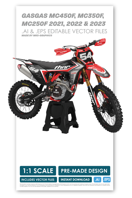GASGAS - INFERNO - PRE-MADE DESIGN (GASGAS MC450F, MC350F,  MC250F 2021, 2022 & 2023)