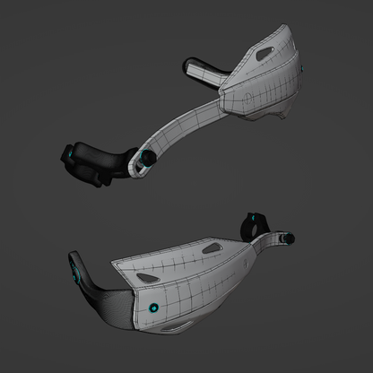 ACERBIS HANDGUARDS ASSEMBLY 3D MODEL (.OBJ AND .BLEND)