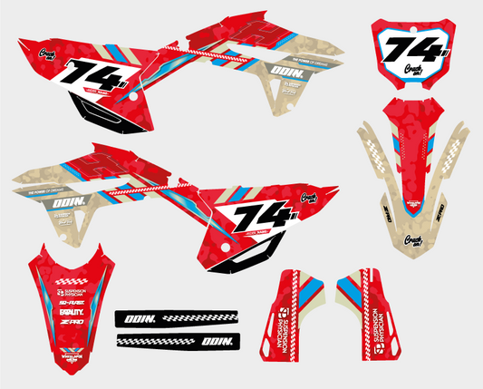 HONDA - LAGOON - PRE-MADE DESIGN (HONDA CRF450R 2021 - 2022 - 2023 - 2024)