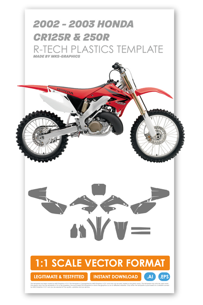 HONDA CR125R & CR250R 2002 & 2003 R-TECH TEMPLATE