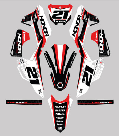 HONDA - PROXIMA - PRE-MADE DESIGN (HONDA CRF450R 2021 - 2022 - 2023 - 2024)